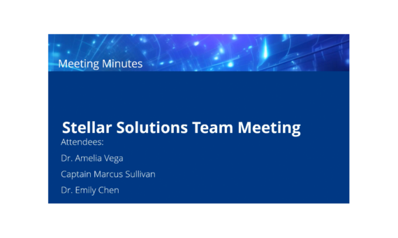 Réunion d’équipe de Stellar Solutions