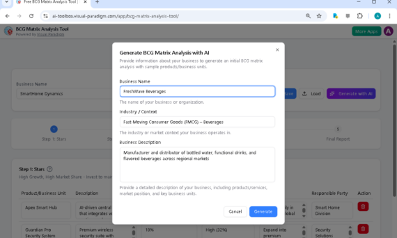 Membuat Portofolio Minuman Strategis: Panduan Matriks BCG Berbasis AI