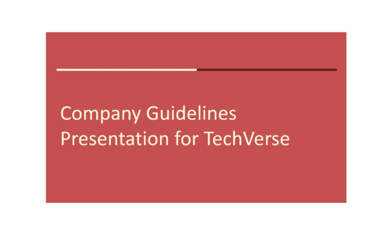 Presentasi Panduan Perusahaan untuk TechVerse