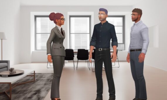 Animating a Professional Office Meeting with AniFuzion