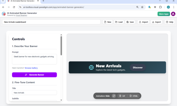 AIを使って数分で洗練されたテックバナーを作成する