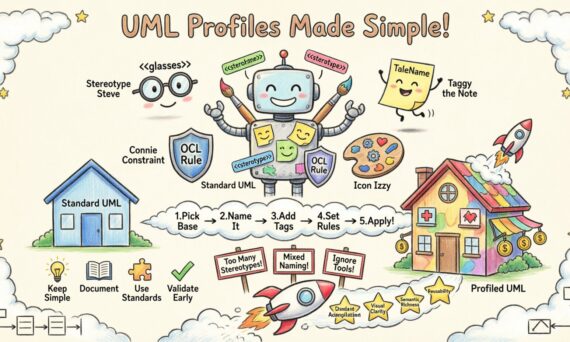 プロファイル図を用いた標準UMLの拡張：ガイド