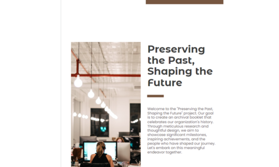 Preservando o Passado, Moldando o Futuro