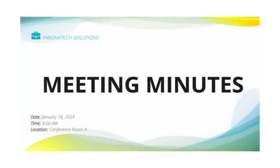 Minutas da Reunião da Innovatech Solutions