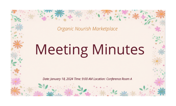 Операционные протоколы рынка Organic Nourish