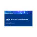 Stellar Solutions Team Meeting