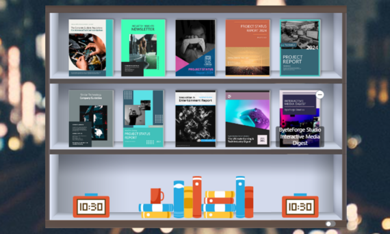 A Sleek Virtual Bookshelf for Gaming & Tech Industry Reports