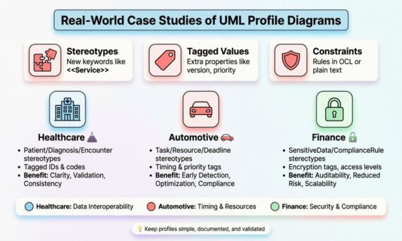 Real-World Case Studies of UML Profile Diagrams