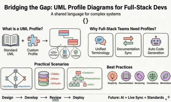 Bridging the Gap: UML Profile Diagrams for Full-Stack Devs